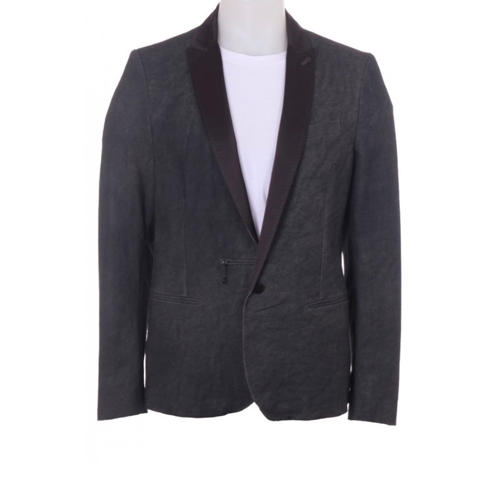 Diesel Jitte Contrast Lapel Denim Blazer
